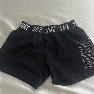Nike Black Sports Shorts with Logo